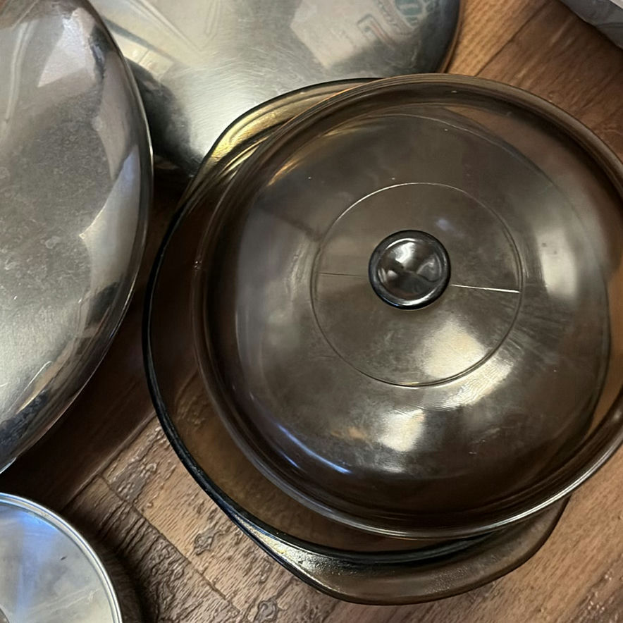 Stainless steel cookware set with glass baking dish - image 4 of 6