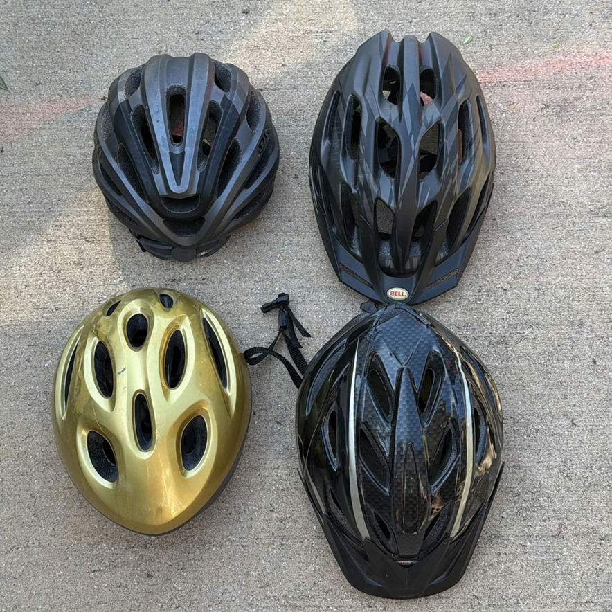 Assorted bicycle helmets - image 1 of 5