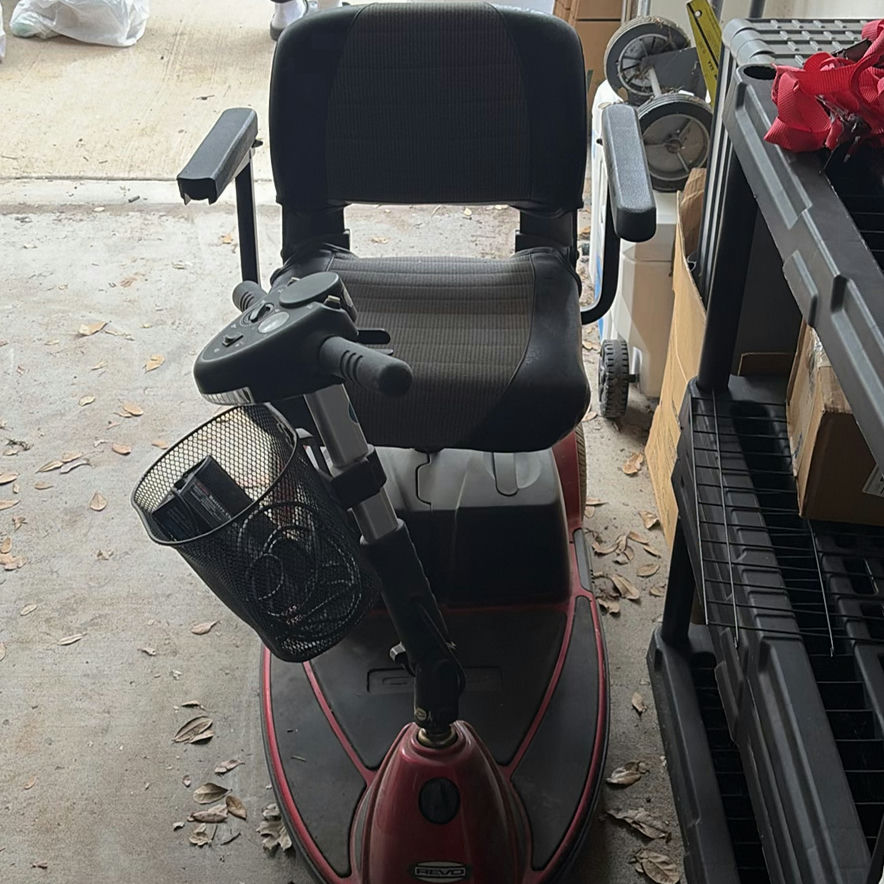 Red REVO Mobility Scooter with Front Basket - image 4 of 4