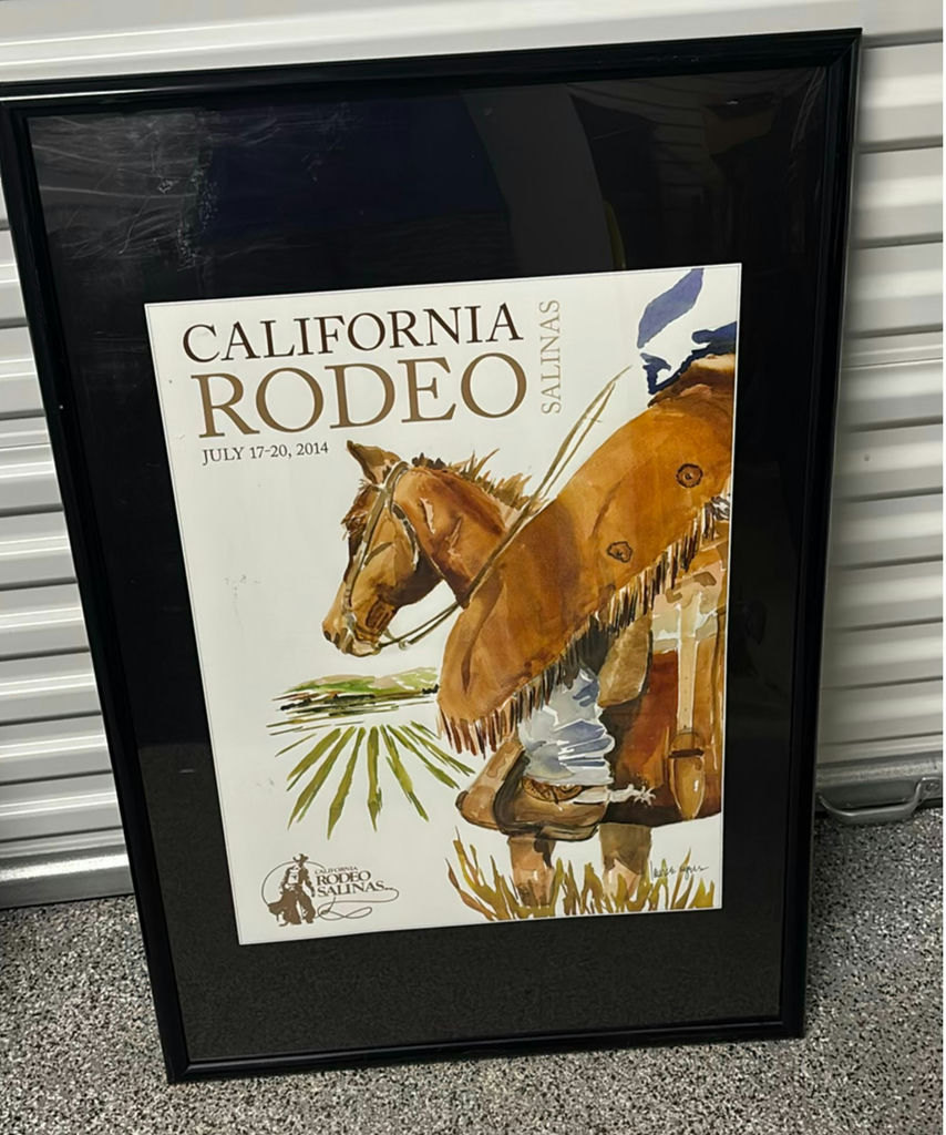 Framed California Rodeo Salinas 2014 Poster - image 1 of 4