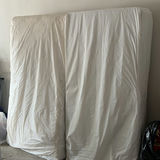 Twin boxspring and Mattresse with Bed Frame Rails - thumbnail 1 of 5