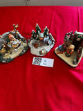 Christmas-themed porcelain figurine diorama set Göbel - thumbnail 1 of 5