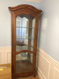 Wooden glass-front display cabinet - thumbnail 1 of 3