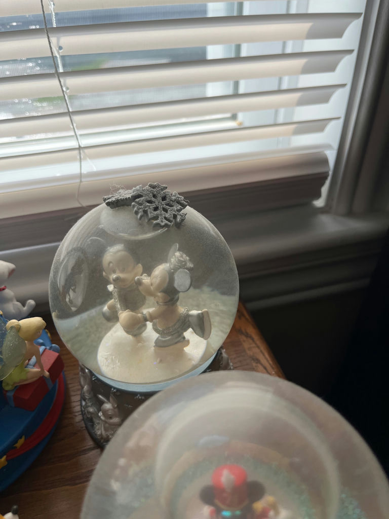 Disney character figurines and snow globes set - image 3 of 6