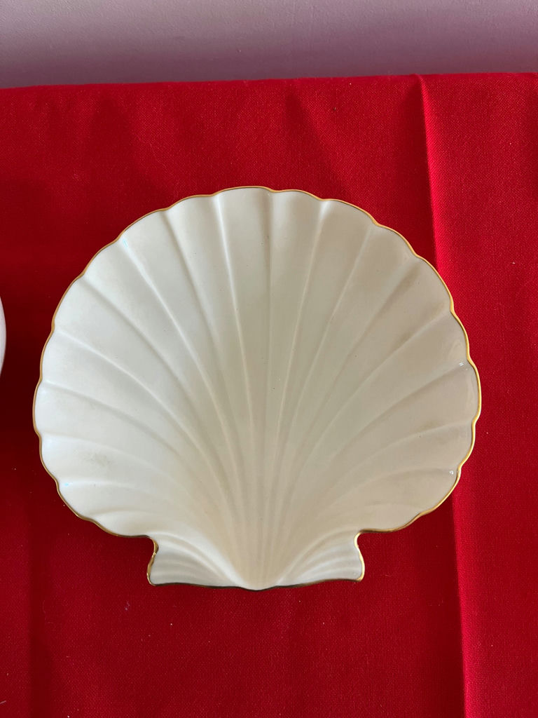 Lenox Shell-Themed Porcelain Dish and Heart-Cutout Bowl - image 2 of 5