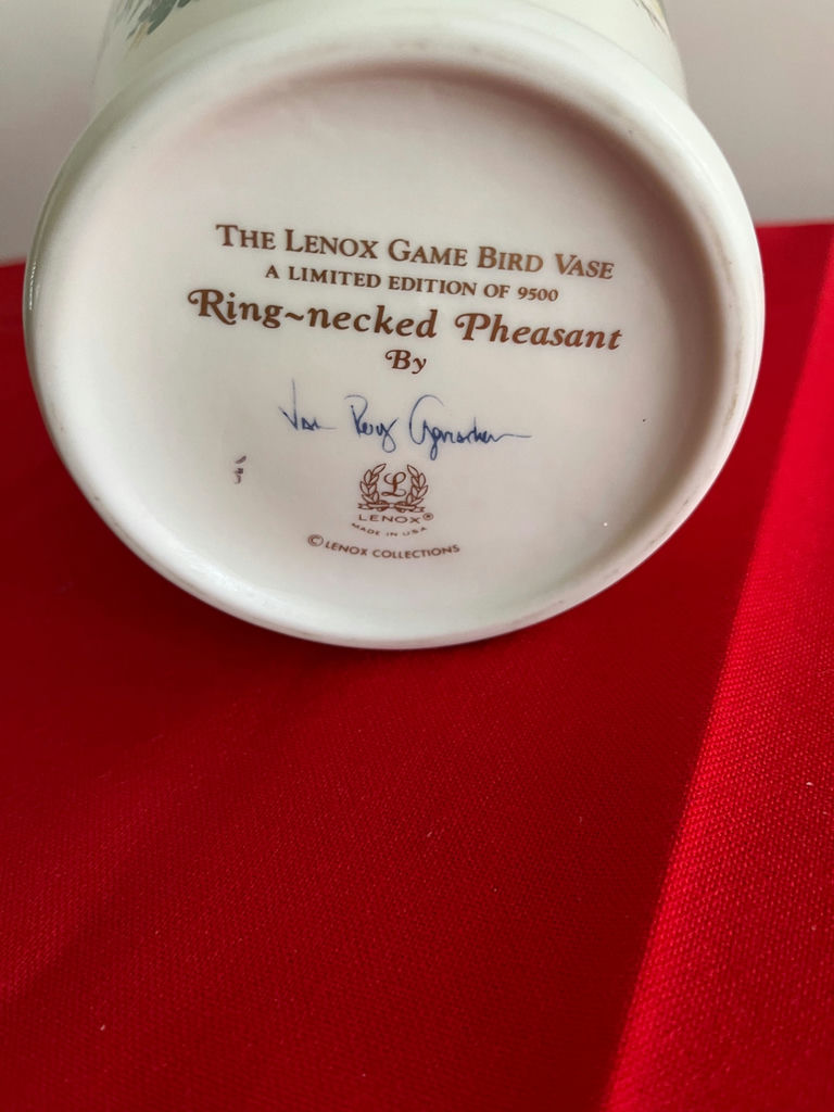 Lenox Ring-Necked Pheasant Game Bird Vase - image 3 of 3
