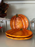 Autumn-themed ceramic dishware and decorative gourds - thumbnail 3 of 4