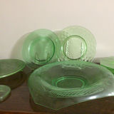 Green glassware collection (plates, bowls, and serving pieces) - thumbnail 5 of 6