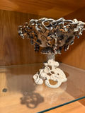 Probably Villeroy & Boch Ornate pedestal bowl with grape and leaf motif - thumbnail 1 of 2