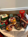 Christmas-Themed Metal Tin Containers - thumbnail 1 of 1