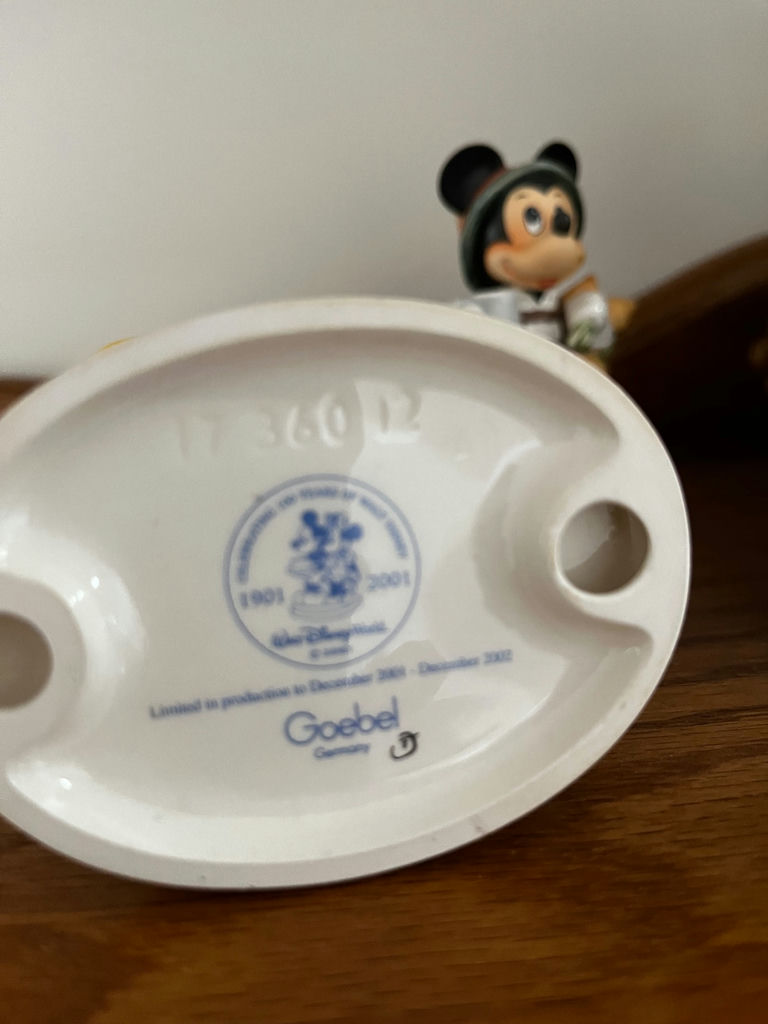 Disney Figurine Collection: Mickey, Minnie and Friends with 50th Anniversary Goebel Plate - image 7 of 7