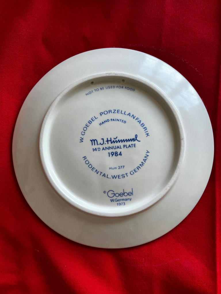 Hummel Goebel Annual Plates (1981–1987) - image 4 of 10