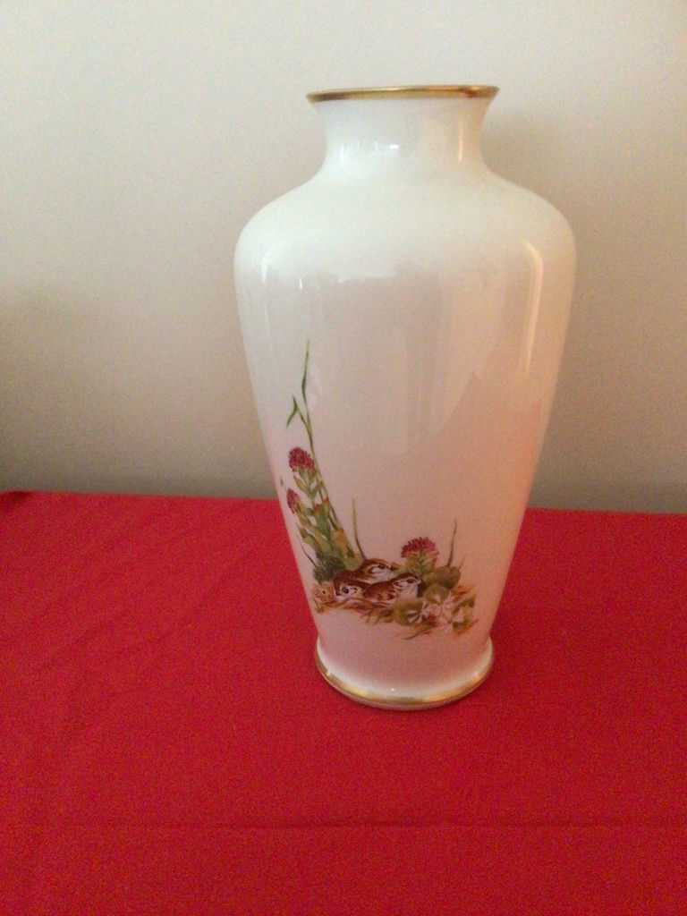Porcelain vase with partridge birds - image 2 of 3