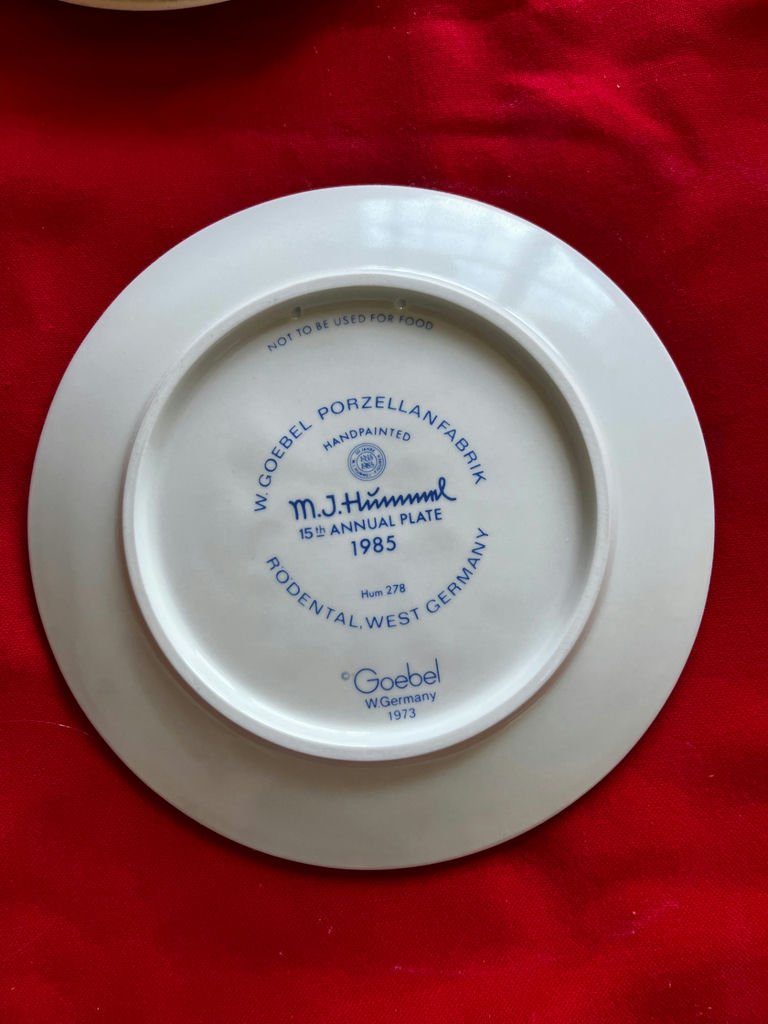 Hummel Goebel Annual Plates (1981–1987) - image 6 of 10