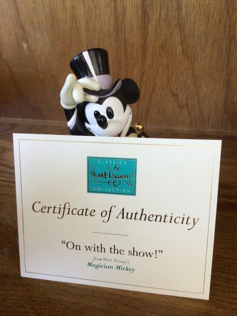 Mickey Mouse Magician Collector's Sculpture with Certificate - image 4 of 4