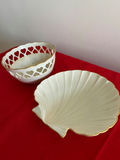 Lenox Shell-Themed Porcelain Dish and Heart-Cutout Bowl - thumbnail 1 of 5