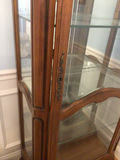 Wooden glass-front display cabinet - thumbnail 2 of 3