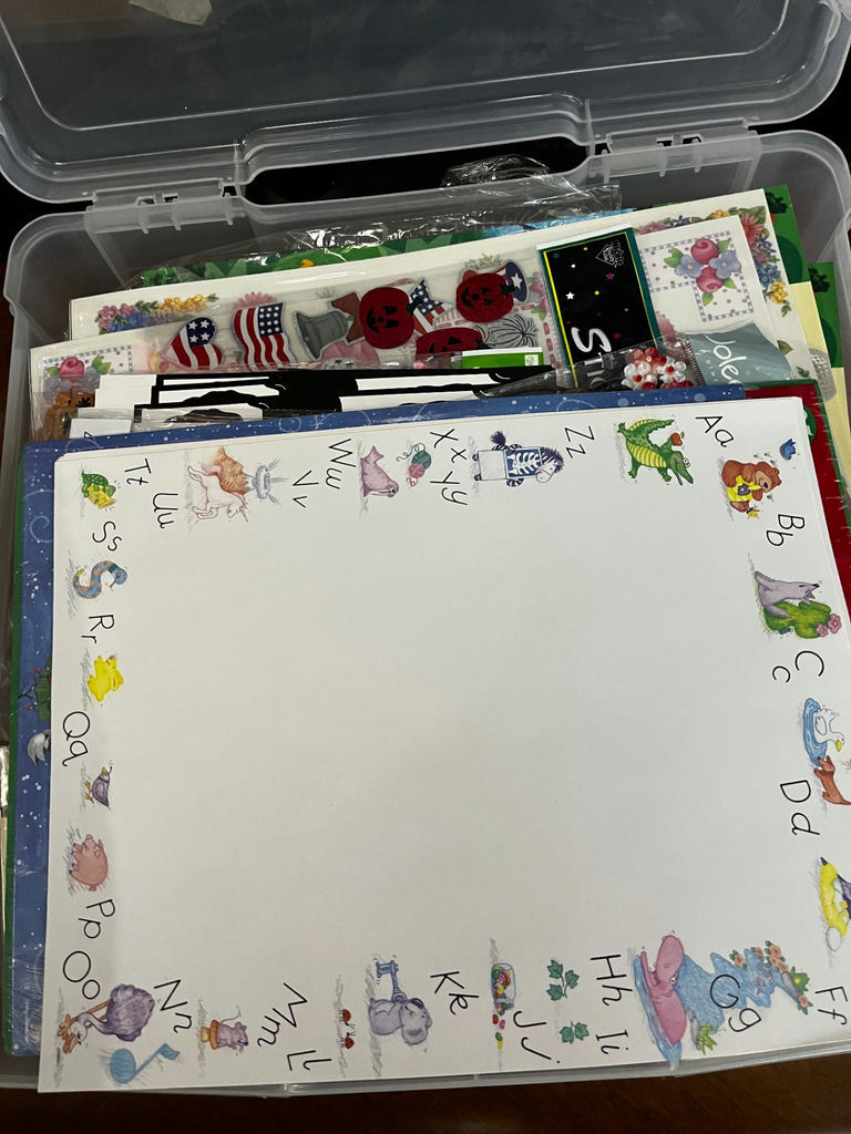 Assorted Craft Supplies in Storage Box - image 3 of 5
