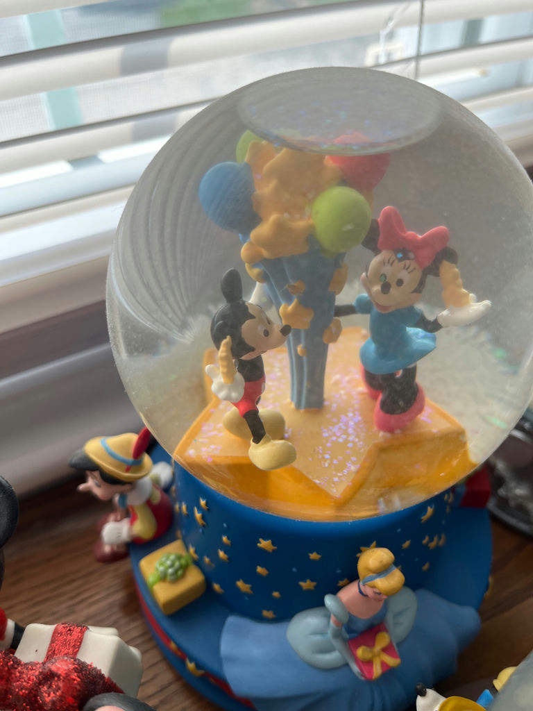 Disney character figurines and snow globes set - image 4 of 6