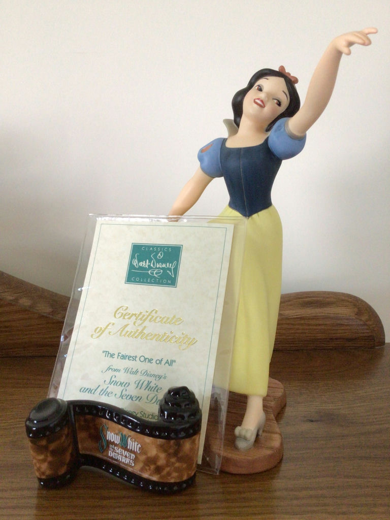 Snow White Figurine with Certificate and Film-Strip Prop - image 1 of 4