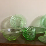 Green glassware collection (plates, bowls, and serving pieces) - thumbnail 2 of 6