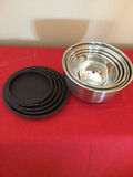 Stainless steel nesting bowls with silicone lids - thumbnail 2 of 2