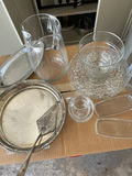 Glassware and Silver-Plate Serving Pieces - thumbnail 2 of 3