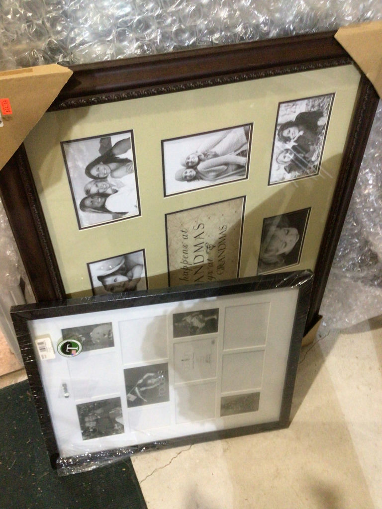 Two framed photo collages - image 2 of 2