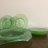 Green glassware collection (plates, bowls, and serving pieces) - thumbnail 4 of 6