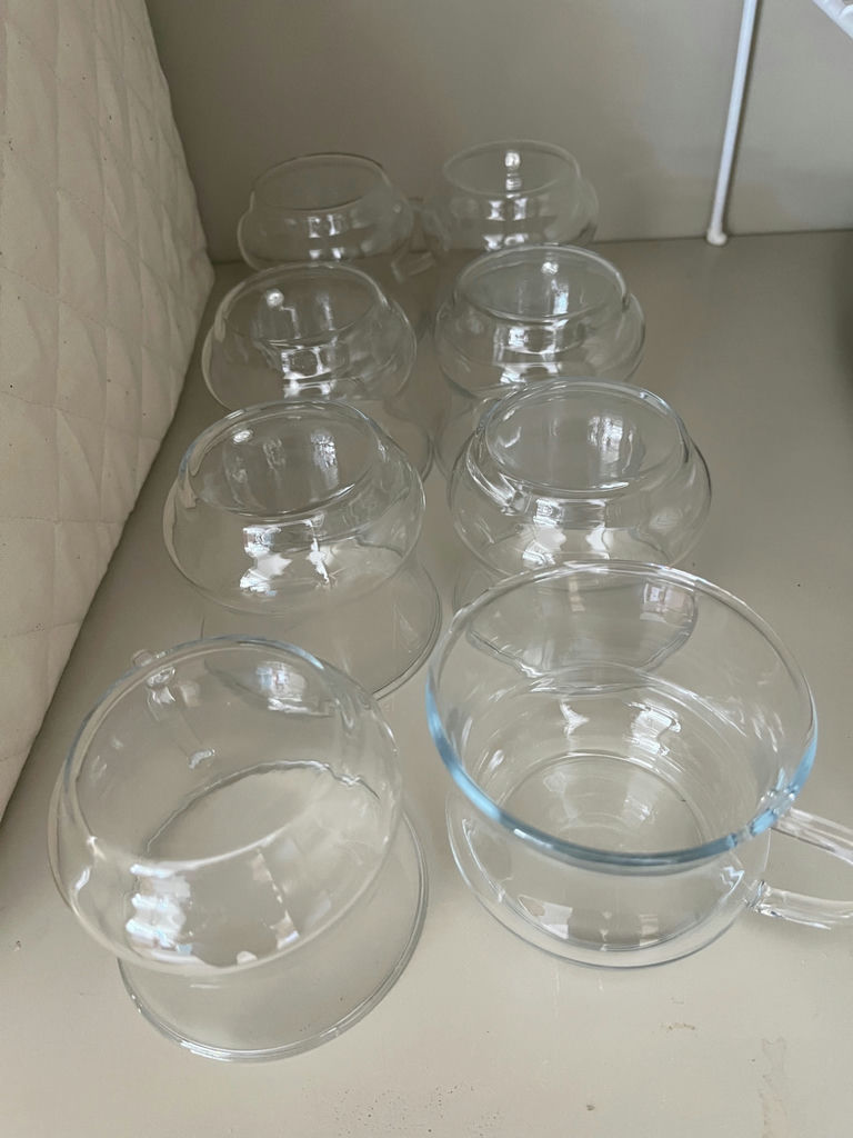Set of Clear Glass Cups - image 1 of 1