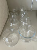 Set of Clear Glass Cups - thumbnail 1 of 1