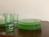 Green glassware dinnerware and glassware set - thumbnail 3 of 3