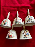 Six vintage ceramic bells with year markings 1978–1982 - thumbnail 2 of 2