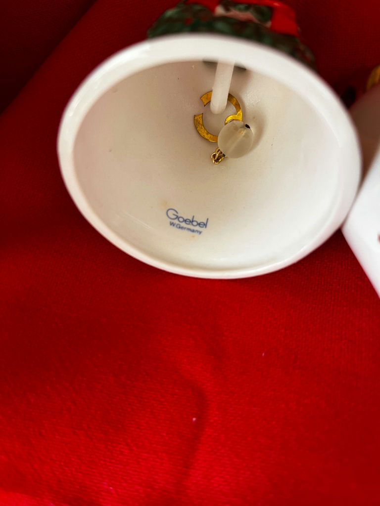 Goebel porcelain Christmas bells with year marks - image 1 of 3