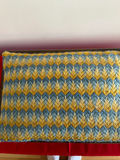 Wooden footstool with knitted cushion - thumbnail 2 of 3