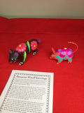 Oaxacan Wood Carvings – Hand-painted animal figurines - thumbnail 2 of 3
