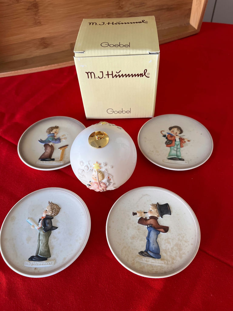 Goebel M.J. Hummel Little Music Makers porcelain plates and ornament set - image 1 of 2