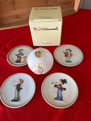 Goebel M.J. Hummel Little Music Makers porcelain plates and ornament set - Image 1 of 2