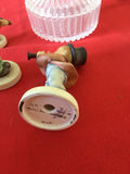 Porcelain figurine set with glass lidded dish and mug - thumbnail 4 of 5