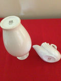 White porcelain vase and swan-shaped creamer - thumbnail 2 of 2