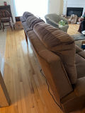 Brown Fabric Sectional Sofa with Chaise - thumbnail 5 of 5