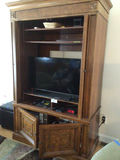 Large wooden entertainment center  - thumbnail 2 of 2