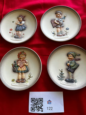 Set of four Goebel porcelain collectible plates - Image 1 of 3