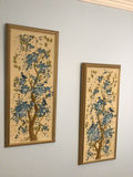 Pair of blue-flower tree prints - thumbnail 2 of 3