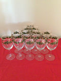 Holly-pattern wine glasses - thumbnail 1 of 2