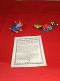 Two colorful Oaxacan wood bird carvings - thumbnail 1 of 3