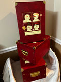 Red holiday memory boxes with snowman collage - thumbnail 2 of 2