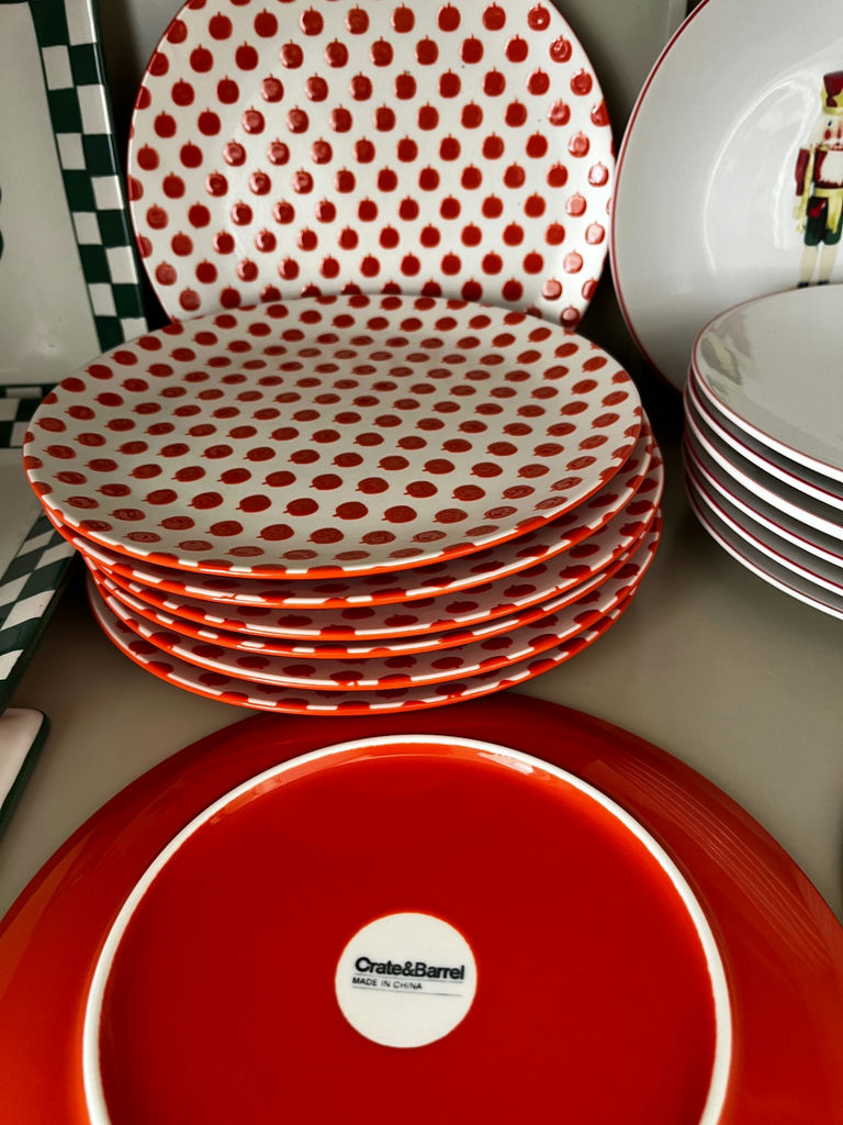 Assorted Ceramic Dinnerware with Floral,pumpkin, and Checkered Motifs - image 5 of 6
