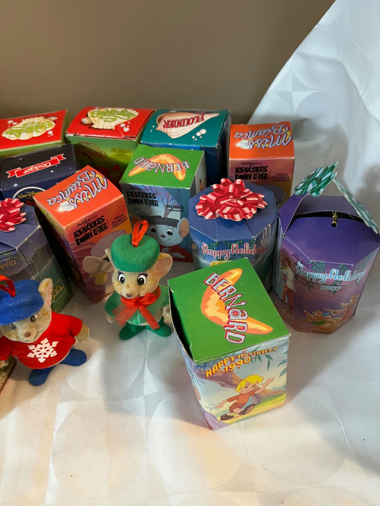Disney character-themed holiday gift boxes with plush mice - image 3 of 5