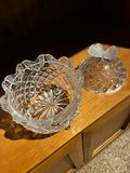 Vintage HOFBAUER Crystal cut-glass jars with lids - thumbnail 2 of 2